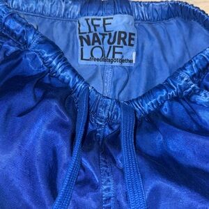 Freecity Vibrant Blue Satin Pants